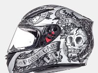 REVENGE SKULL- ROSE MATT SILVER BLACK